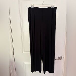 Open Edit Black Wide Leg Pants